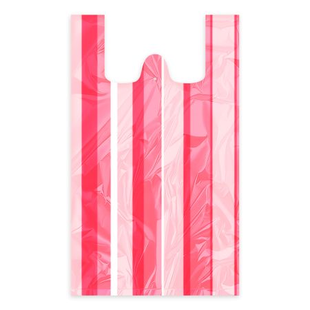 Taška (HDPE) pruhovaná 30+14 x 50 cm `10kg` [100 ks]