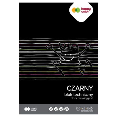 Technický blok A3 /10 listov Happy Color - čierny