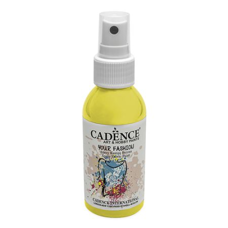 Textilná farba Cadence,sprej,25ml,žltá