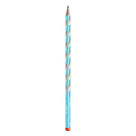 Tužka grafitová STABILO EASY S pro praváky - světle modrá