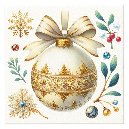 Ubrousky PAW AIRLAID 40x40 cm (12 ks) Classic Decoration Ubrousky PAW AIRLAID 40x40 cm (12 ks) Classic Decoration
