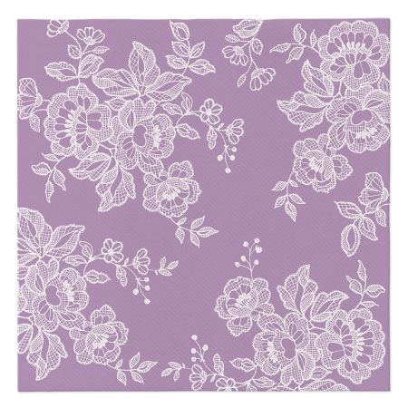 Ubrousky PAW AIRLAID 40x40 cm - Soft Lace Violet