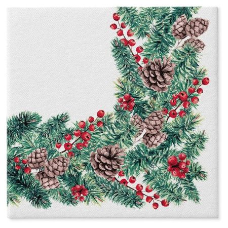 Ubrousky PAW AIRLAID 40x40 cm Winter Branches Ubrousky PAW AIRLAID 40x40 cm Winter Branches