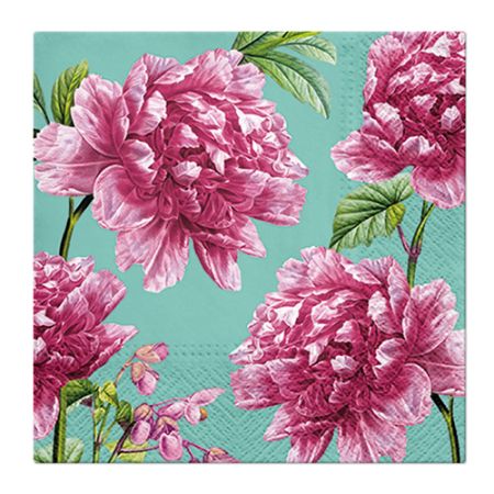 Ubrousky PAW L 33x33cm Beautiful Peonies