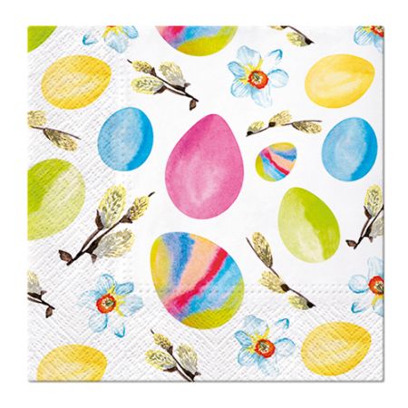 Ubrousky PAW L 33x33cm Daffodills Easter