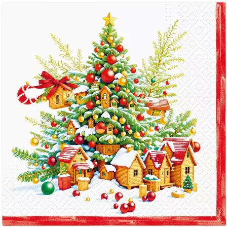 Ubrousky PAW L 33x33cm Festive Joy Tree Ubrousky PAW L 33x33cm Festive Joy Tree