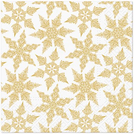 Ubrousky PAW L 33x33cm Gold Winter