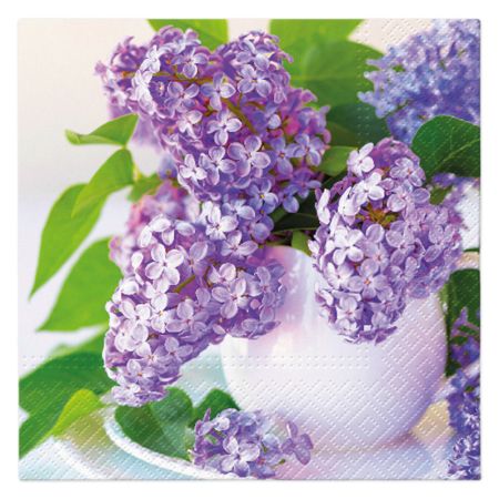 Ubrousky PAW L 33x33cm Lilac Cup Bouquet Ubrousky PAW L 33x33cm Lilac Cup Bouquet