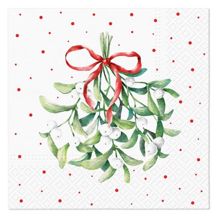 Ubrousky PAW L 33x33cm Mistletoe Magic Ubrousky PAW L 33x33cm Mistletoe Magic