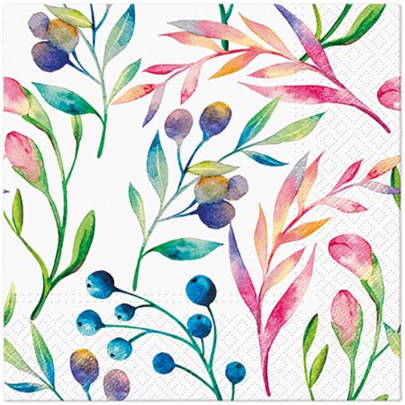 Ubrousky PAW L 33x33cm Multicolored Flowers