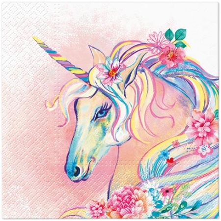 Ubrousky PAW L 33x33cm Unicorn Flower Head Ubrousky PAW L 33x33cm Unicorn Flower Head