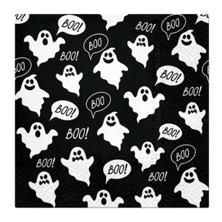 Ubrousky TaT 33x33cm Boo (black)