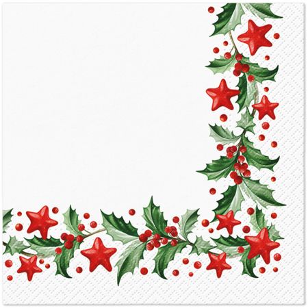 Ubrousky TaT 33x33cm Holly And Stars