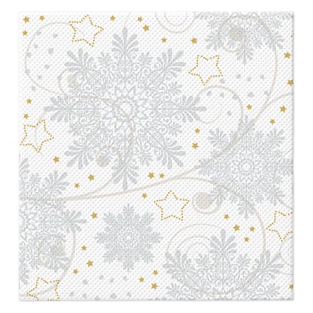 Ubrousky TaT 38x40cm Snowflakes silver Ubrousky TaT 38x40cm Snowflakes silver