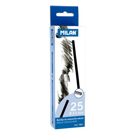 Uhlík přírodní MILAN 3-5 mm, 25 ks Uhlík přírodní MILAN 3-5 mm, 25 ks