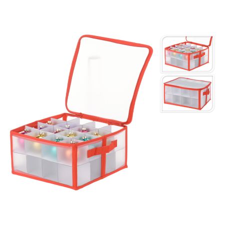 Úložný box 34x34x17 cm na vánoční ozdoby