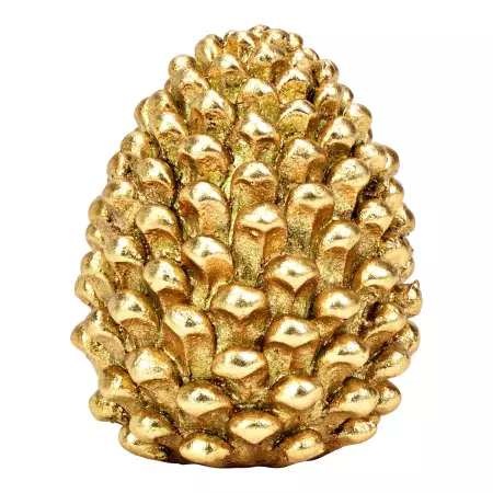 Vánoční dekorace šiška 9 cm - zlatá