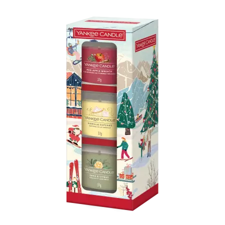 Vánoční set (3x votivní svíčka ve skle) Holiday Party