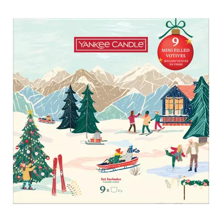 Vánoční set (4x votivní svíčka ve skle) Kniha