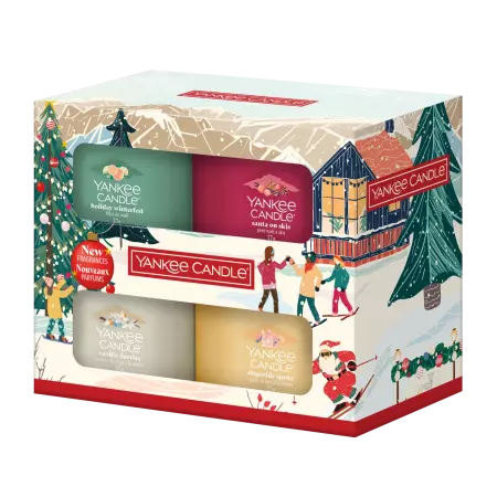 Vánoční set (4x votivní svíčka ve skle) Vánoční set (4x votivní svíčka ve skle)