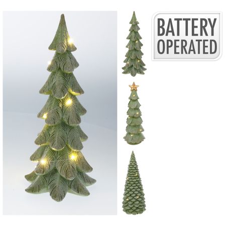 Vánoční stromek s LED osvětlením 29 cm (mix 3 vzorů)