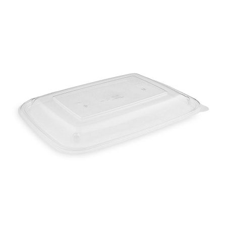 Víčko vypouklé průhledné PP pro menu mísu L 25x18,5 x 2 cm, sada 50 ks