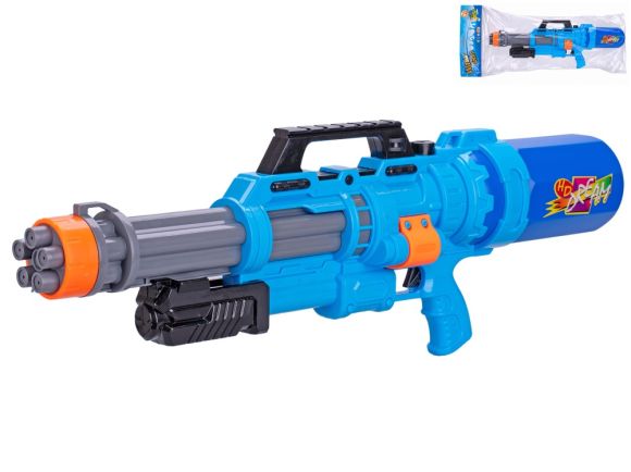 Vodní pistole 68cm s pumpou modrá v sáčku