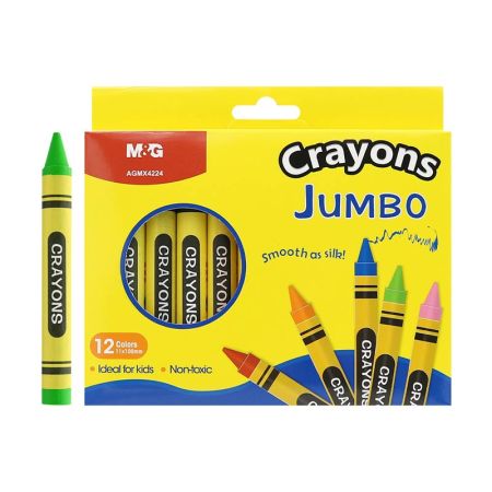 Voskové tužky Jumbo M&G - sada 12 kusů Voskové tužky Jumbo M&G - sada 12 kusů