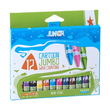 Voskovky JUNIOR Jumbo trojhranná sada 12 ks Voskovky JUNIOR Jumbo trojhranná sada 12 ks