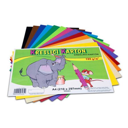 Výkres barevný A3 180 g (60 ks) mix 12 barev