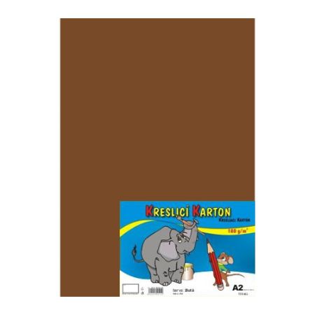 Karton kreslící A2 180g / 10 listů hnědý