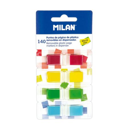 Blok lepící MILAN záložka PVC 45 x 12 mm 140 ks