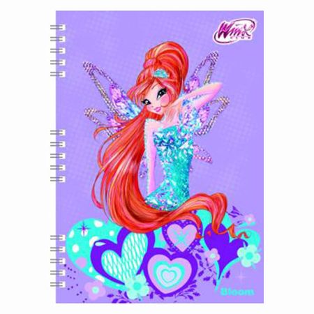 Zápisník A5 Akim se spirálovou vazbou - Winx Club Bloom