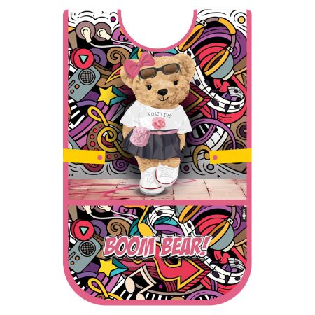 Zástěra/pončo pro výtvarnou výchovu JUNIOR S9 Boom Bear - medvěd