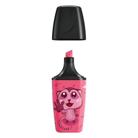 Zvýrazňovač STABILO BOSS MINI Animal Vibes - růžový