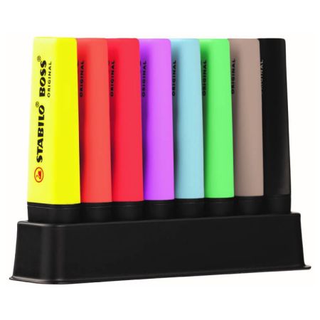 Zvýrazňovač STABILO BOSS ORIGINAL 8 ks DeskSet 