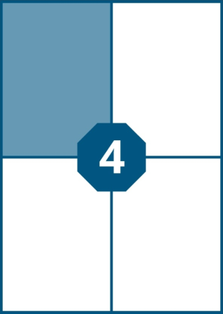 etikety A4 105,0 x 148,0 4ks etikety A4 105,0 x 148,0 4ks