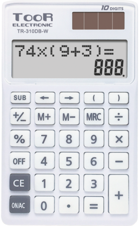 kalkulačka KW TR-310DB-W dvouřádková bílá 120-1904