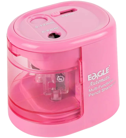 ořezávátko stolní Eagle elektrické USB na 2 tužky růžové 130-1916