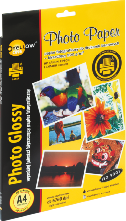 fotopapír pro laser.tisk A4 200g  20ks lesklý 150-1378