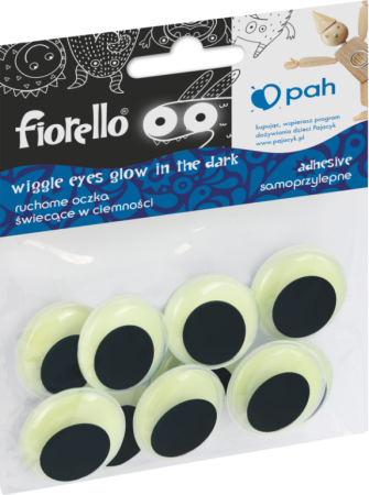 oči samolepící  25mm 10ks fluorescenční 170-2562