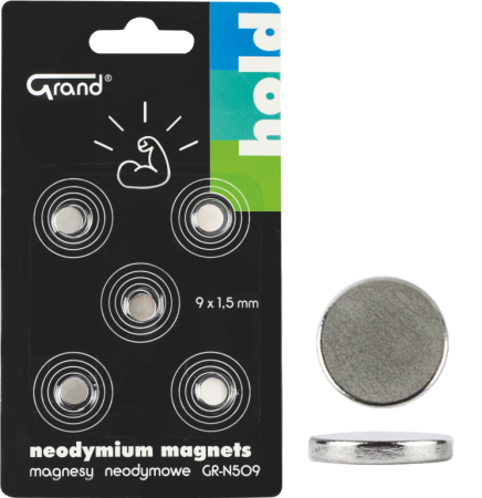 magnet neodymový  9mm GR-N509 5ks 130-1967