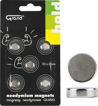 magnet neodymový 10mm GR-N510 5ks 130-1968