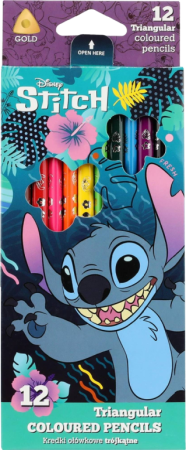 pastelky Colorino trojhranné  12ks  Stitch pastelky Colorino trojhranné  12ks  Stitch