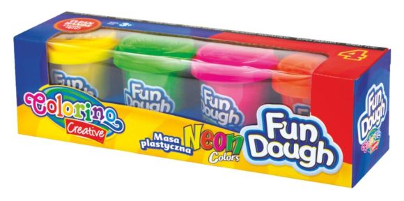 model.hmota Colorino Fun Dough  4x56g Neon