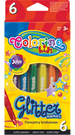popisovače Colorino Glitter 6ks
