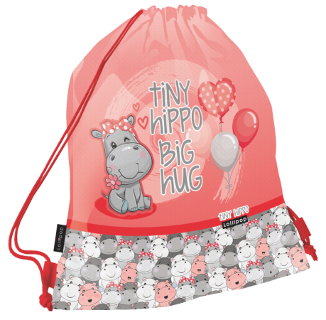 sáček na cvičky Lollipop Thiny Hippo 24
