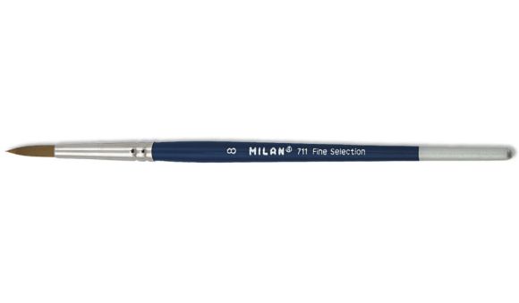 štětec  Milan 711 umělecký kulatý lak  6 fine selection