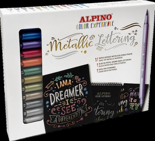 popisovače Alpino metallic lettering set 14ks 010701 popisovače Alpino metallic lettering set 14ks 010701