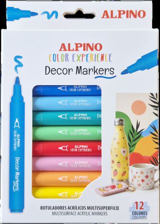 popisovače Alpino decor pen 12ks 020250